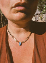 Load image into Gallery viewer, Cuban Link X Herringbone Chain - Australian Opal 001
