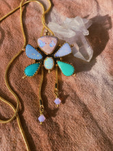 Load image into Gallery viewer, The Bloom Bolo 001 - Cantera, Australian + Sterling Opal, Kingsman Turquoise
