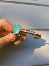 Load image into Gallery viewer, Kingsman Turquoise Stamped Bangle - #002
