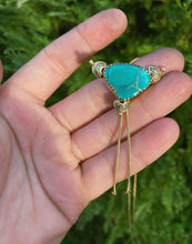 Load image into Gallery viewer, The Bold as Love Lariat - Hubei Turquoise
