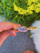 Load image into Gallery viewer, Cantera Opal Stamped Bangle - #003
