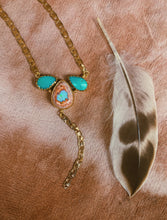 Load image into Gallery viewer, The Bloom Lariat 005 - Cantera Opal + Kingman Turquoise
