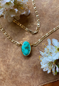 The Stargazer Necklace - Emerald Valley Turquoise