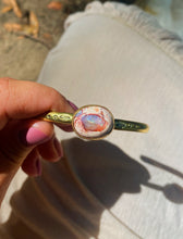 Load image into Gallery viewer, Mexican Opal Stamped Bangle - #003
