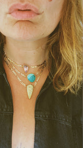 The Janis Necklace - Iron Maiden Turquoise