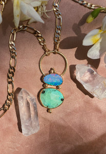 The Portal Chain - Australian Opal + Turquoise