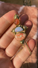 Load image into Gallery viewer, The Bold as Love Lariat - Cantera + Australian Opal + Faceted Sunstone
