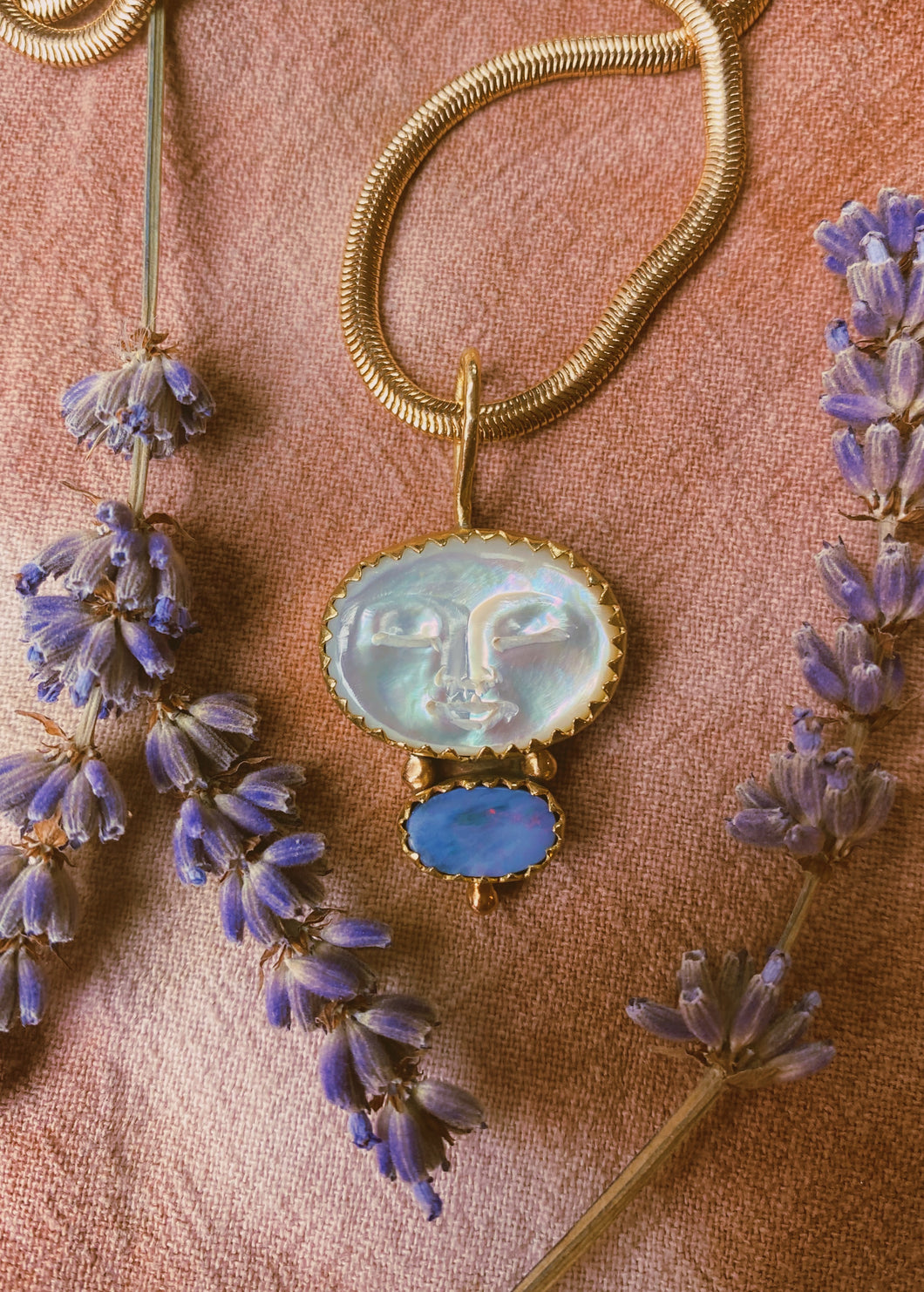 The Moon Maiden Necklace #002 - Australian Opal